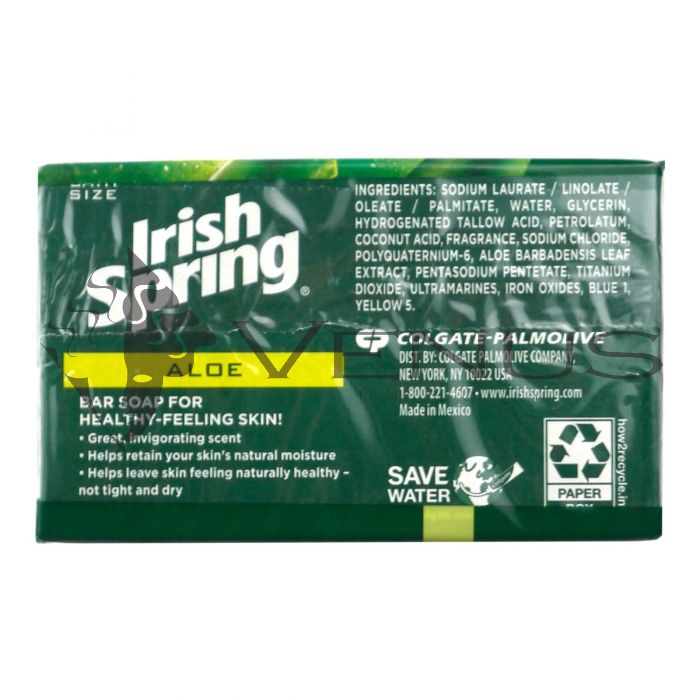 Colgate Irish Spring Deo Seife Mit Aloe – 310 G, 12-Stunden Frischeschutz, Für Gesunde Haut