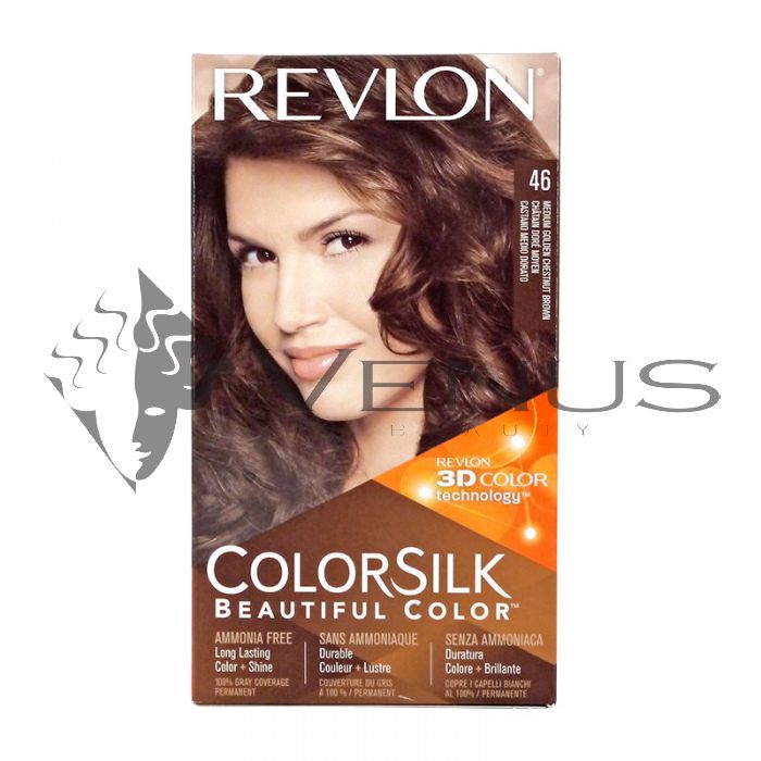 Revlon ColorSilk 46 Medium Golden Chestnut Brown