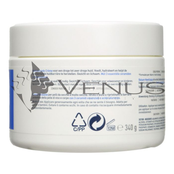 Cerave Moisturising Cream 340g Face & Body from Dry to Very Dry Skin