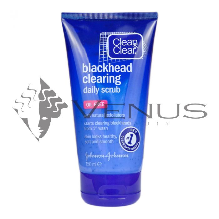 Clean Clear Blackhead Clearing Daily Scrub 150ml Oil Free