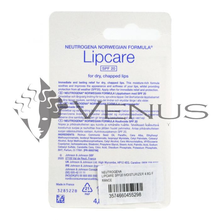 Neutrogena Lipcare SPF20 Moisturizer 4.8g