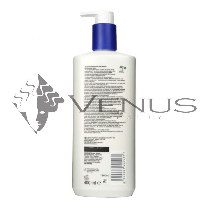 Neutrogena Deep Moisture Body Lotion 400ml Dry Skin