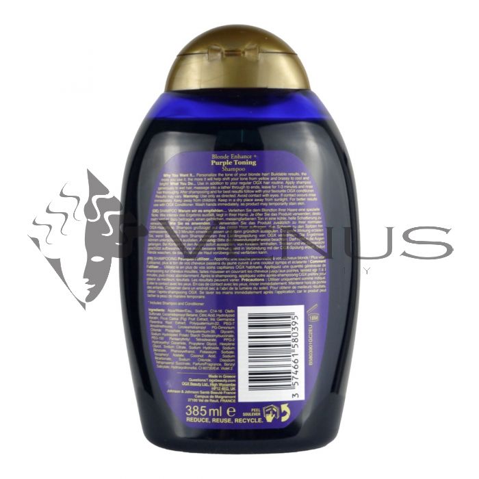 OGX Shampoo 13oz Purple Toning