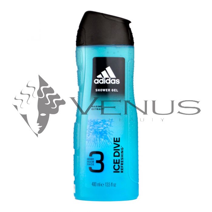 Adidas Body Hair Face 3in1 Ice Dive Refreshing 400ml