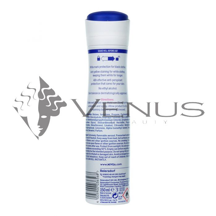 NIVEA Lufterfrischer Invisible For Black&White Fresh – Deo-Spray Für Damen, 150 Ml