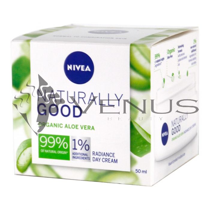 Nivea Organic Aloe Vera Day Radiance Cream 50ml For Normal To Oily Skin