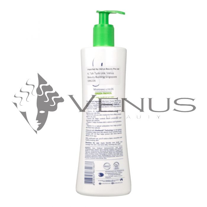 Silka Whitening Lotion 500ml Green Papaya SPF10