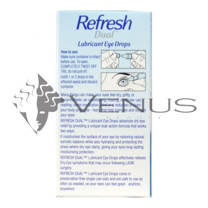 Refresh Lubricant Eye Drops 0.4mlx30s Dual