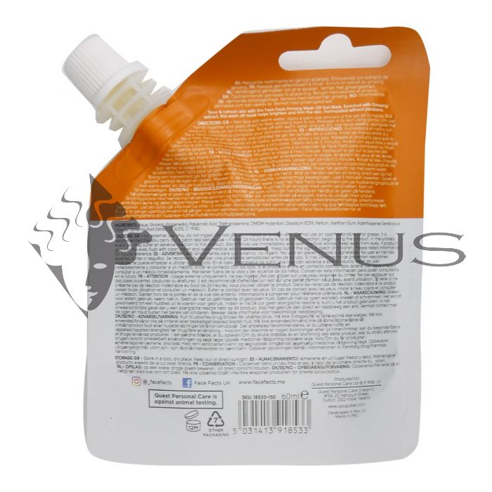 Face Facts Wash Off Gel Mask Pouch 60ml Firming