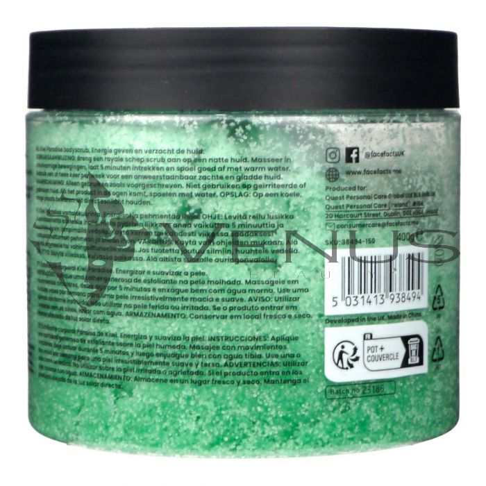 Face Facts Body Scrub 400g Kiwi Paradise