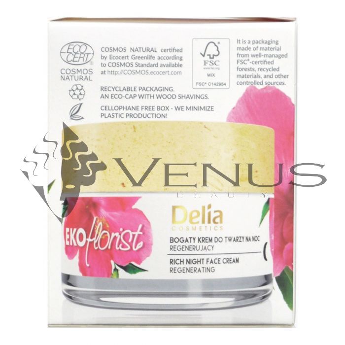 Delia Ekoflorist Rich Night Face Cream Regenerating 50ml
