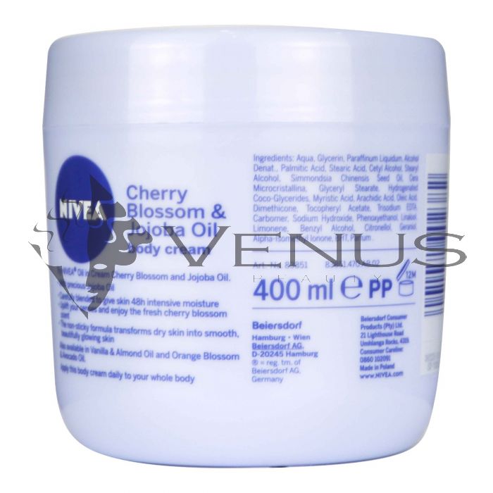 Nivea Body Cream Cherry Blossom & Jojoba Oil 400ml