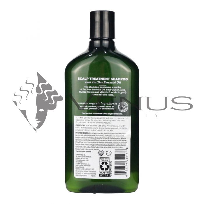 Avalon Organics Shampoo 325ml Scalp Treatment Tea Tree