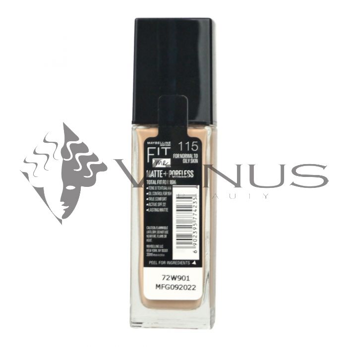 Maybelline Fit Me matte + Poreless Foundation 115 Ivory