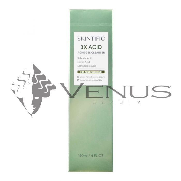 Skintific 3x Acid Acne Gel Cleanser 120ml