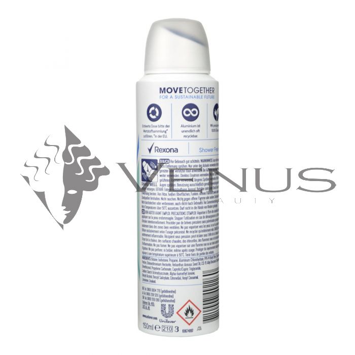Rexona Deodorant Spray 150ml Women Shower Fresh