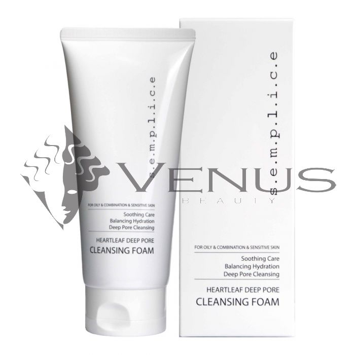 s.e.m.p.l.i.c.e Heartleaf Deep Pore Cleansing Foam 150ml