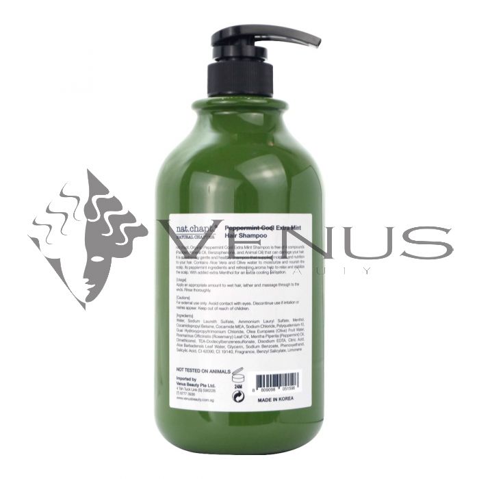 nat.chapt. Peppermint Extra Cool Hair Shampoo 1000g