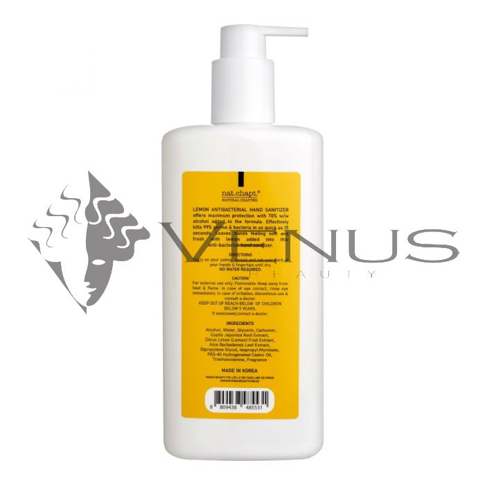 Nat.Chapt. Lemon 500ml AntiBacterial Hand Sanitizer