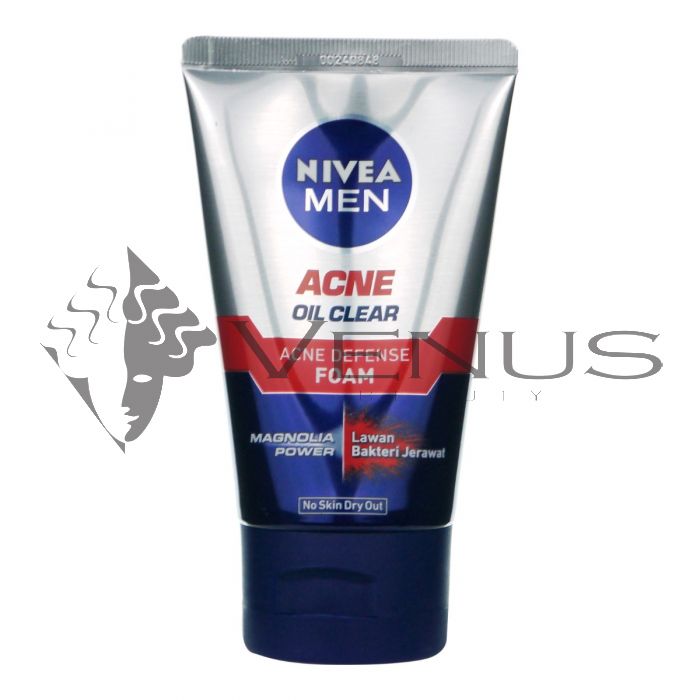 Nivea Men Acne Oil Clear Facial Foam 100ml Acne Defense