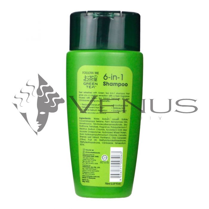 Follow Me Green Tea Shampoo 70ml 6-in-1