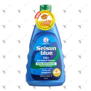 Selsun Blue Shampoo 200ml Pro Extra Moisturizing For Dry & Damaged Hair