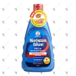 Selsun Blue Shampoo 200ml Pro-X Extra Strength For Itchy Scalp