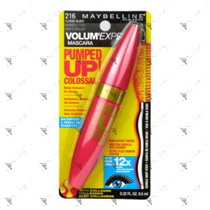 Maybelline Pumped Up Colossal Waterproof Mascara 216 Classic Black 9.5ml