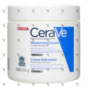 Cerave Moisturising Cream 454g Face & Body Fragrance Free