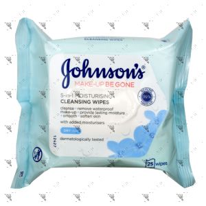 Johnson's Moisturising Facial Wipes for Dry Skin 25s