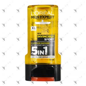 L'Oreal Men Expert Invincible Sport Shower 300ml For Body Face hair