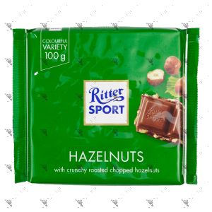 Ritter Sport Milk Chocolate with Chopped Hazelnuts 100g