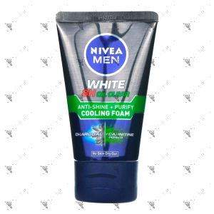 Nivea Men White 8H Oil Clear Cooling Foam 100ml Anti-Shine + Purify
