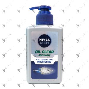 Nivea Men Oil Clear Mud Serum Foam 150ml Brightening