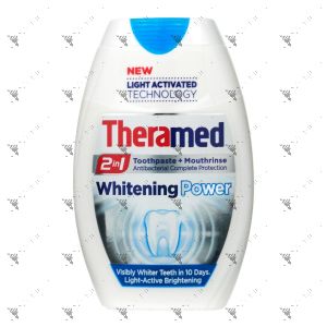 Theramed 2in1 Toothpaste + Mouthwash 75ml Whitening