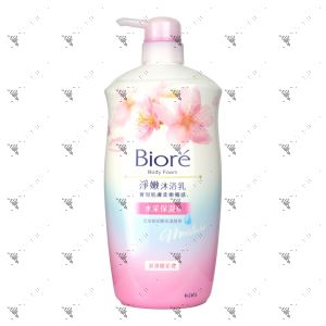 Biore Body Foam 1L Moisture Sakura Pink 