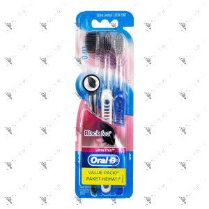 Oral-B Toothbrush Ultra Thin Black Tea 3s Extra Soft