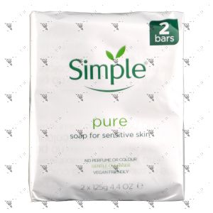 Simple Pure Soap 125gx2