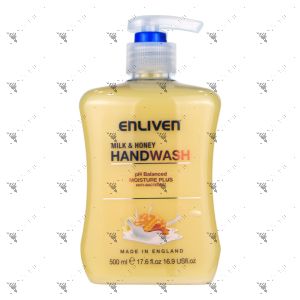 Enliven Kids Anti-Bacterial Handwash 500ml Milk & Honey