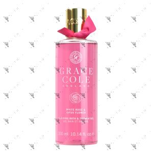 Grace Cole Bath & Shower Gel 300ml White Rose & Lotus Flower