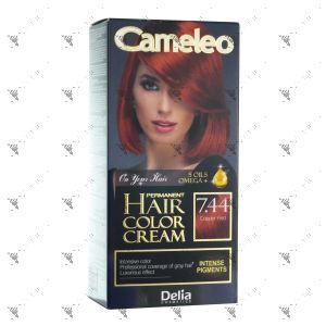 Cameleo Perm Hair Colour Cream 7.44 Copper Red