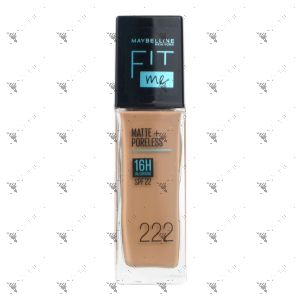 Maybelline Fit Me Matte+ Poreless Foundation 222 True Beige