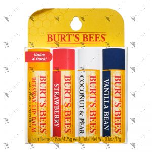 Burt's Bees Lip Balm 4x4.25g Value Pack