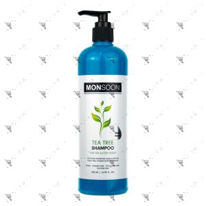 Monsoon Tea Tree Shampoo 500ml Oily & Itchy Scalp