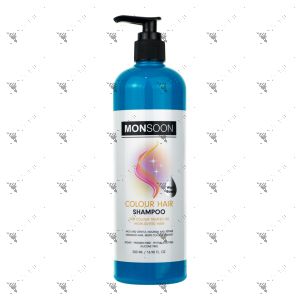 Monsoon Colour Hair Shampoo 500ml Colour Treated Or Highlighted Hair