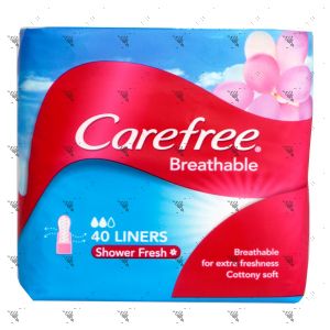 Carefree Breathable Liners Scented 40s