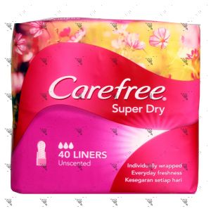 Carefree Super Dry Pantiliners 40s Unscented