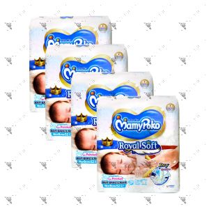 MamyPoko Royal Soft Tape Diaper NB 52S (1Carton=4pack)