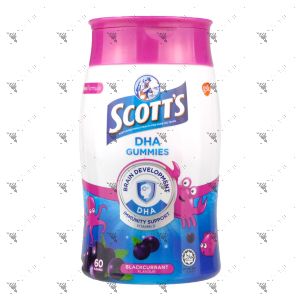 Scott's DHA Gummies 60s Blackcurrent