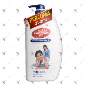 Lifebuoy Bodywash 950ml Mild Care + FOC 250ml Total 10